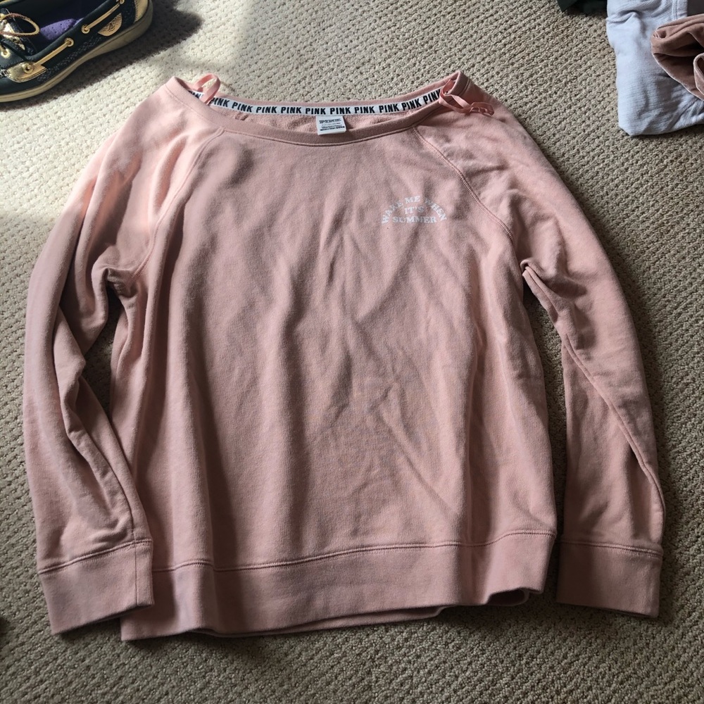 Pink Victoria Secret sweatshirt